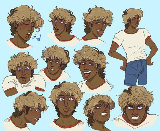EXPRESSION SHEET FOR ROCKSTAR HERO EXPRESSION SHEET FOR ROCKSTAR HERO